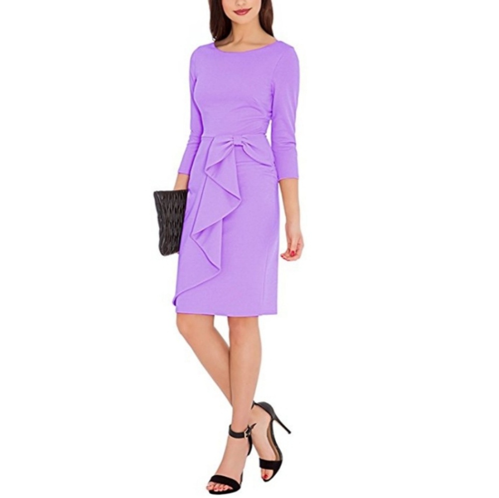 Lavender body con dress.  Very lovely.